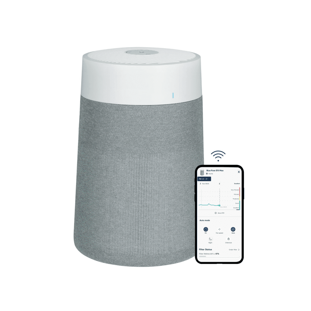Purificador de aire Blueair Blue Pure 511i Max con filtro HEPA y WiFi
