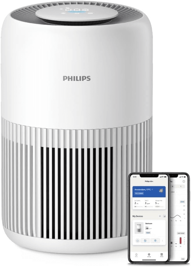 Purificador de aire Philips serie 3000i con filtro HEPA y control por app